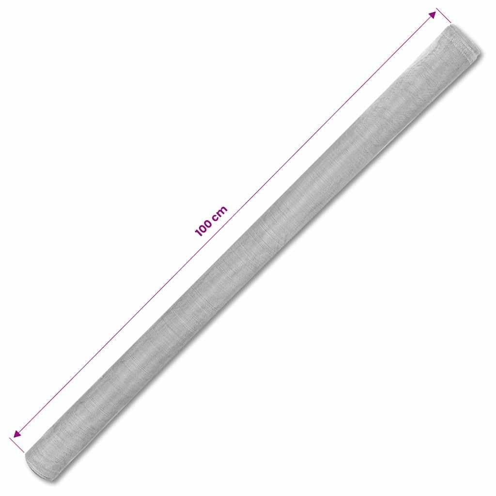 Aluminum Mesh Screen 39.4"x196.9" Silver M815667