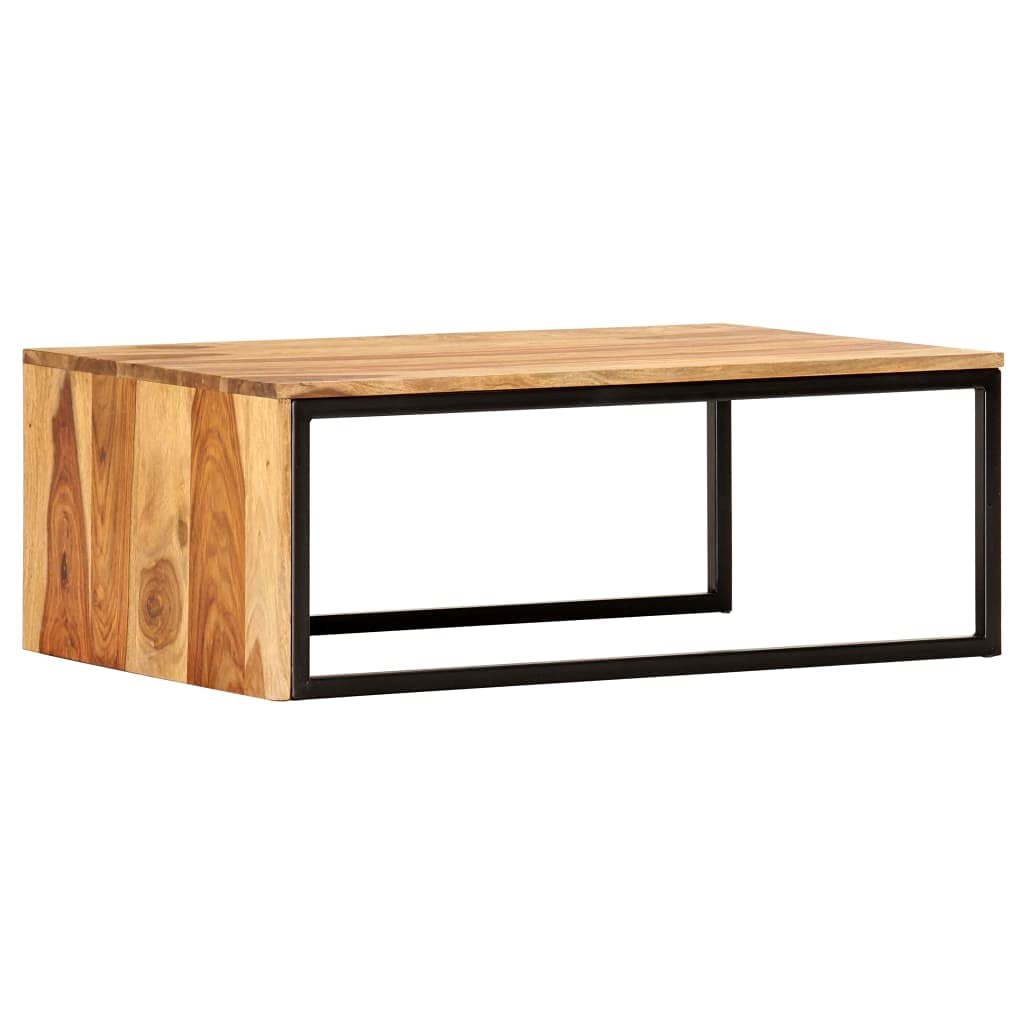 2 pcs Solid Sheesham Wood Nesting Tables Y403345
