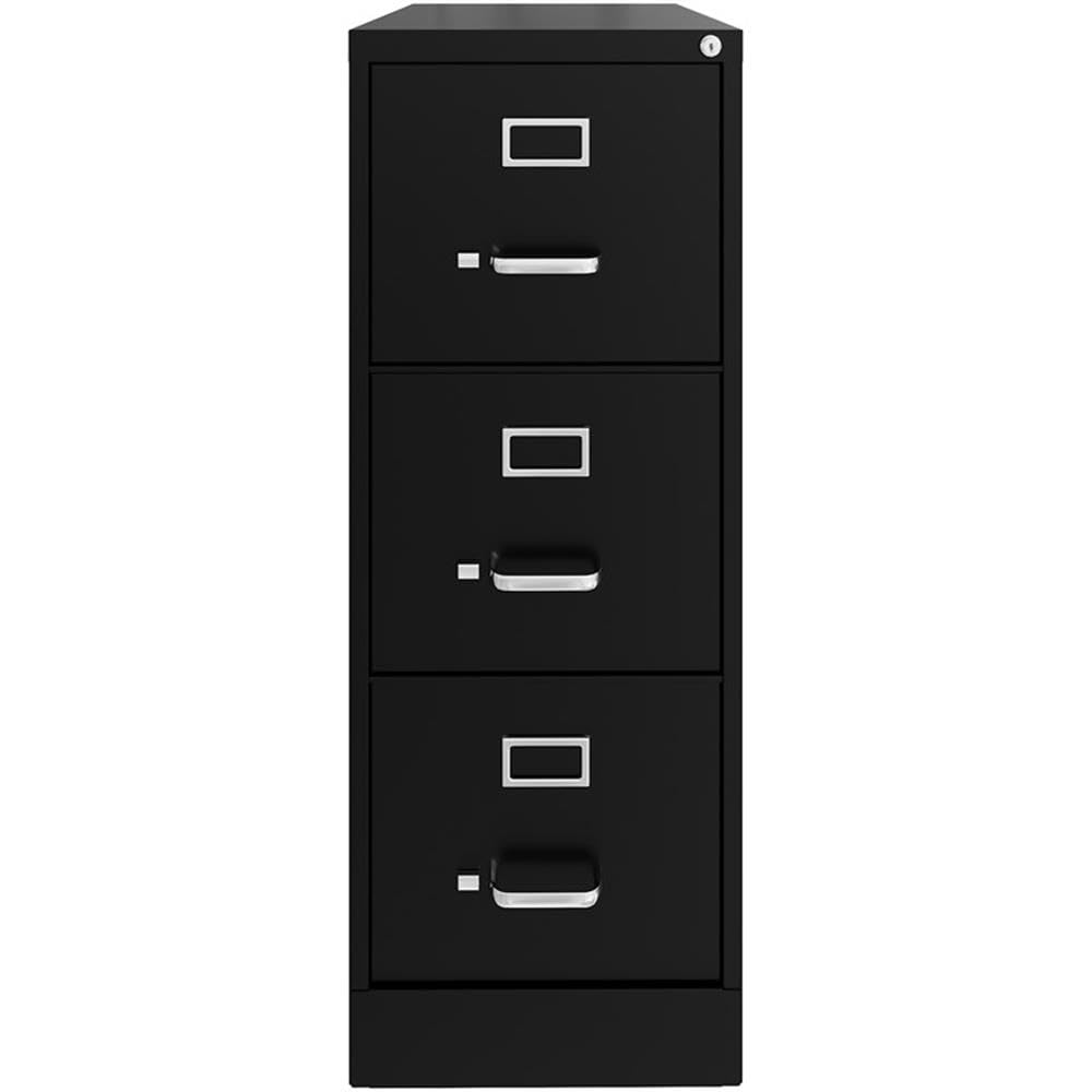 3 Drawer Black Metal Filing Cabinet F332217