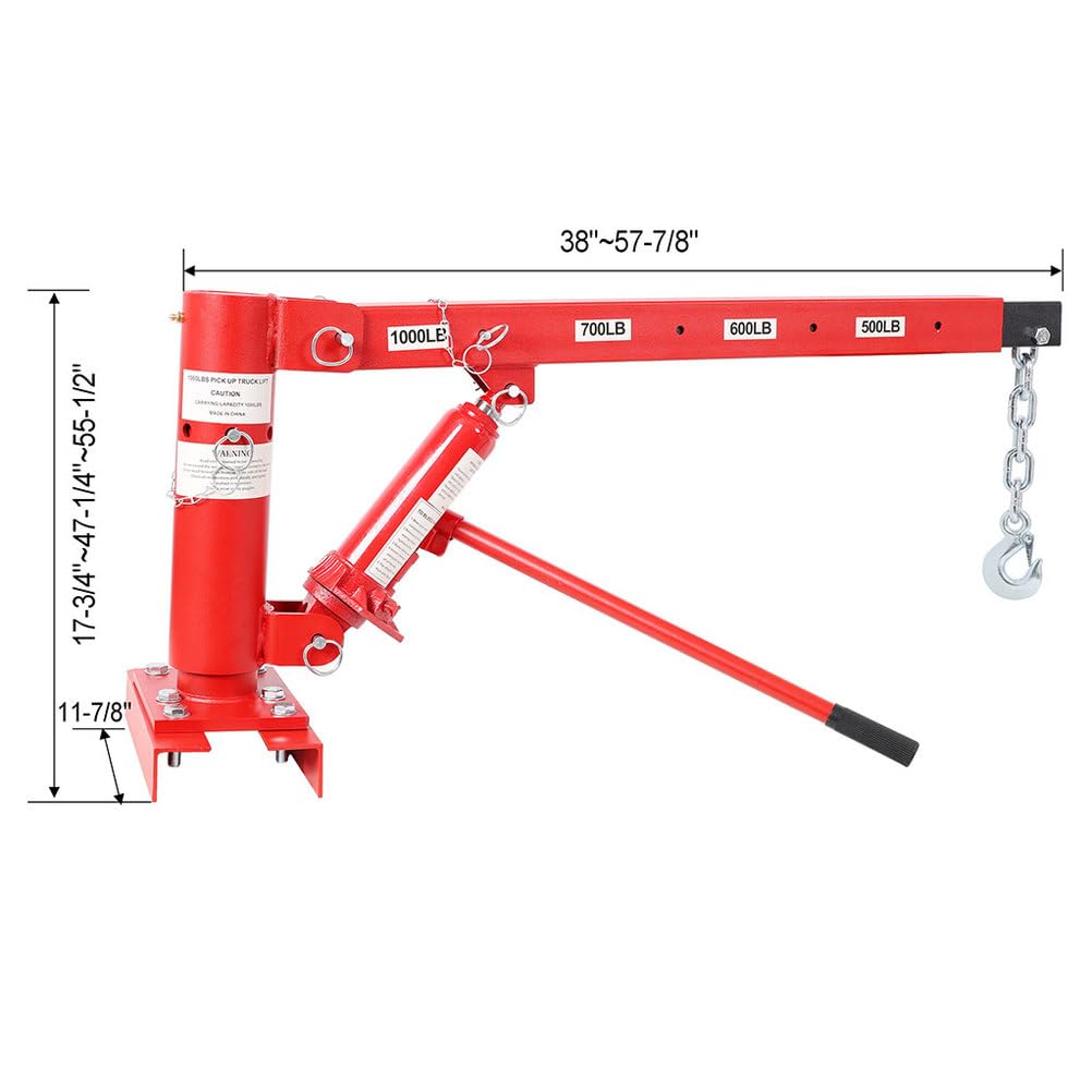 1000 lb Hydraulic Pickup Truck Crane Hoist L172