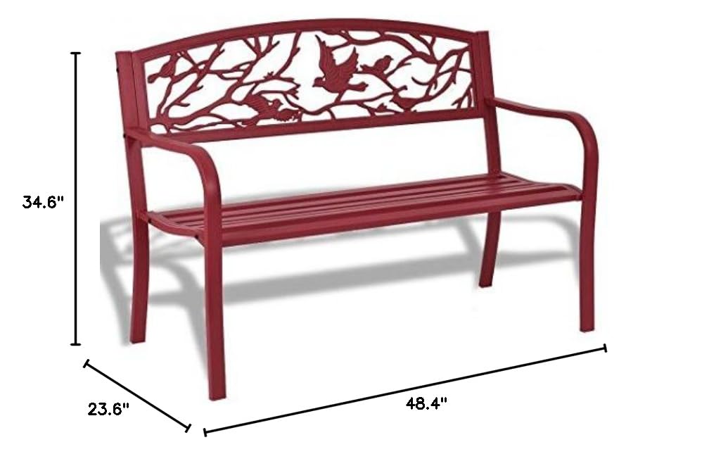 Steel and cast iron Outdoor Bench S9904
