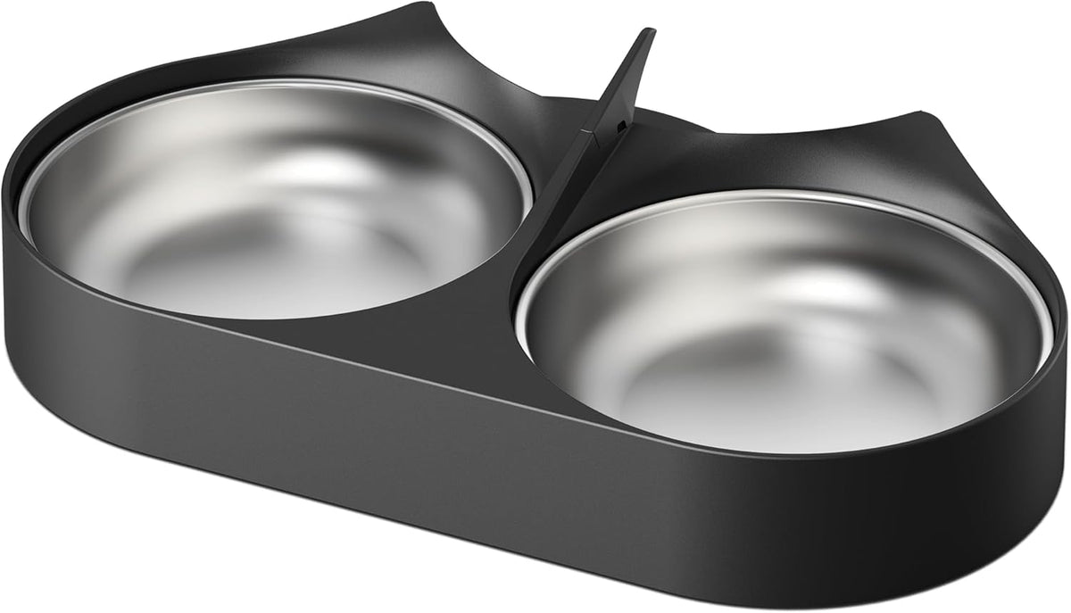 Automatic Pet Food Splitter with Stainless Steel Bowls F684976