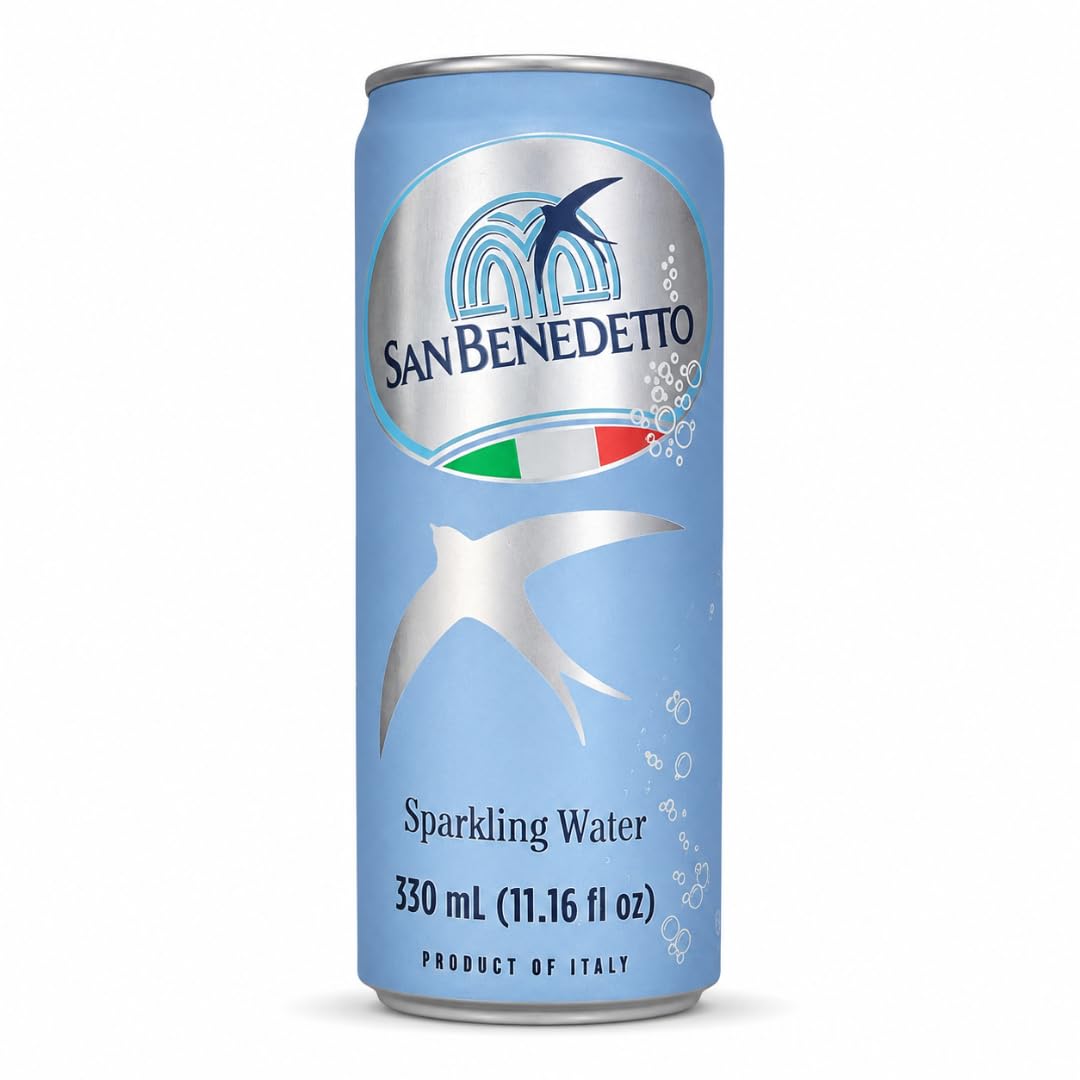 Imported Italian Sparkling Mineral Water 330mL Slim Cans Pack of 12 K193