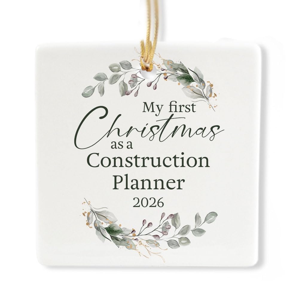 Ceramic 3-inch Square-Shaped Ornament U9797