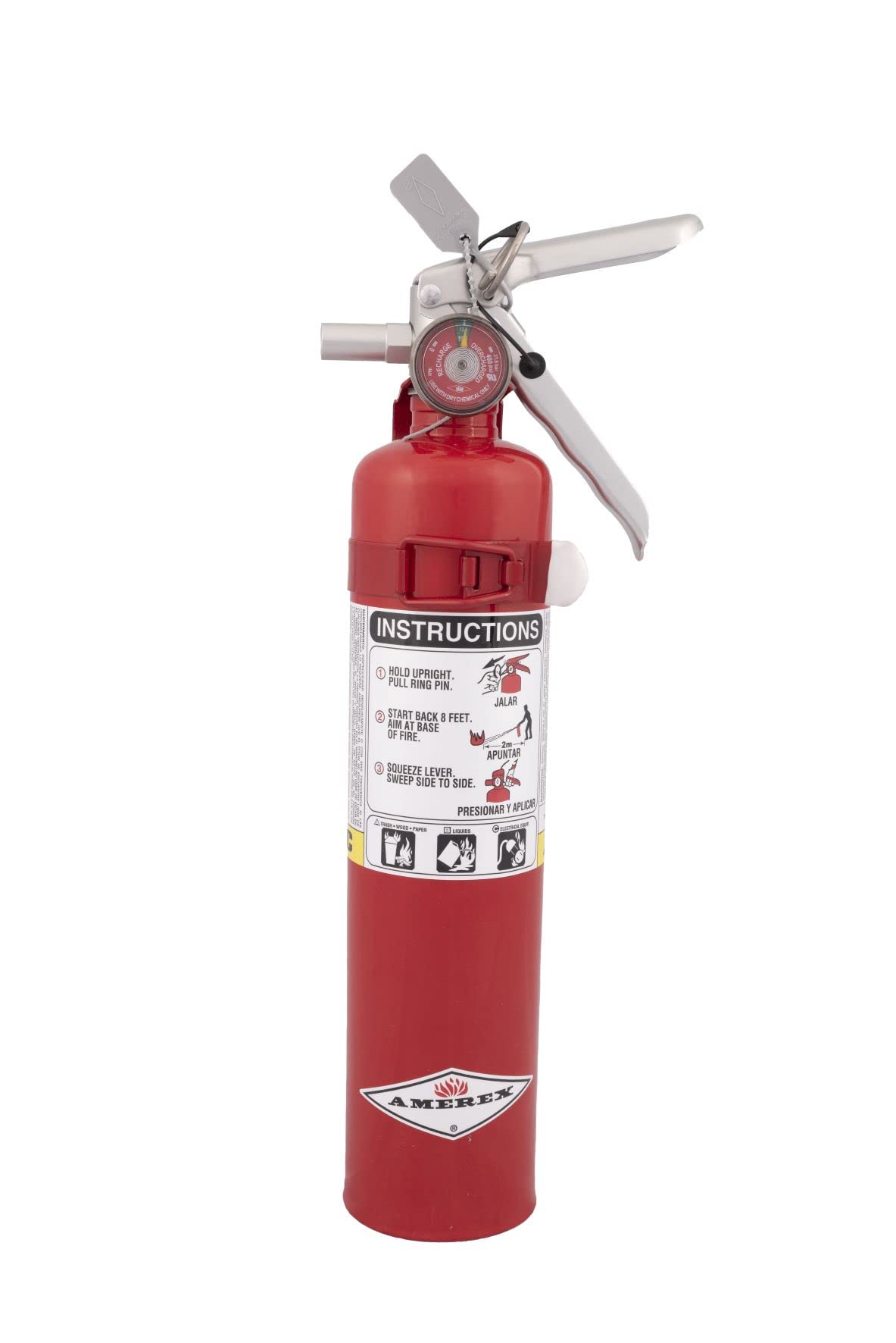 2.5 Pound ABC Dry Chemical Fire Extinguisher with Wall Bracket O561484