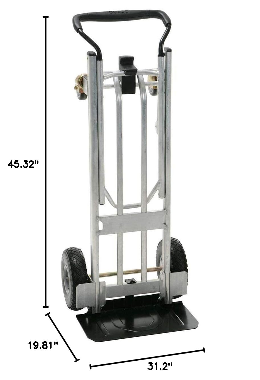 3 in 1 Aluminium Hand Truck with Flat-Free Wheels V56483