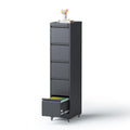 5 Drawer Black Steel File Cabinet with Lock M401700