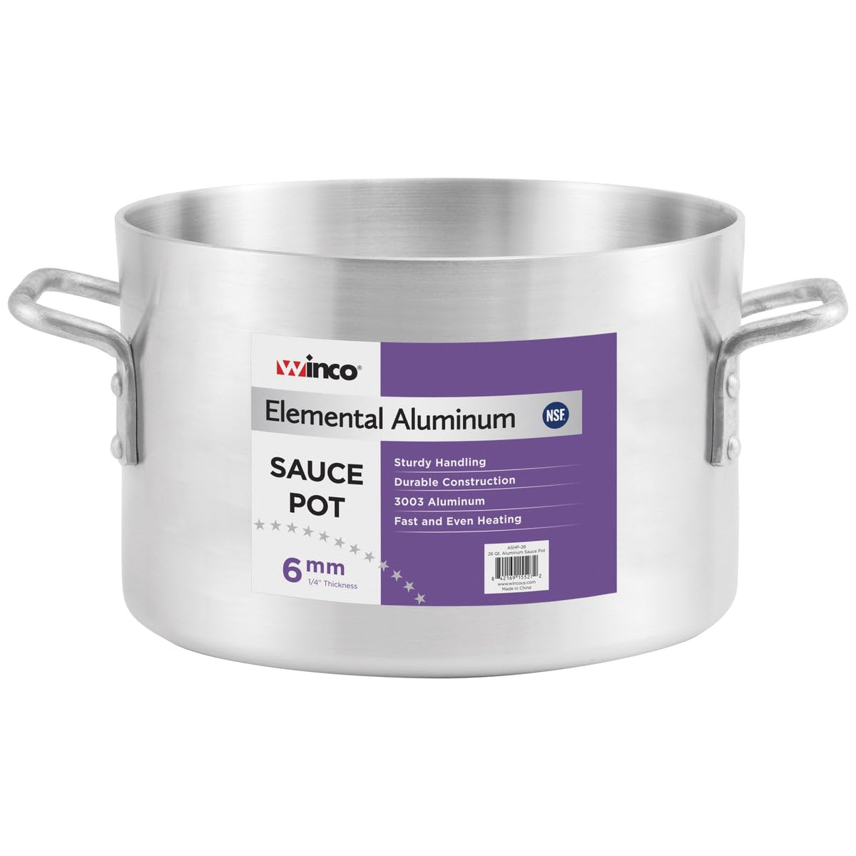 6.0mm Aluminum 60-Quart Sauce Pot W36187