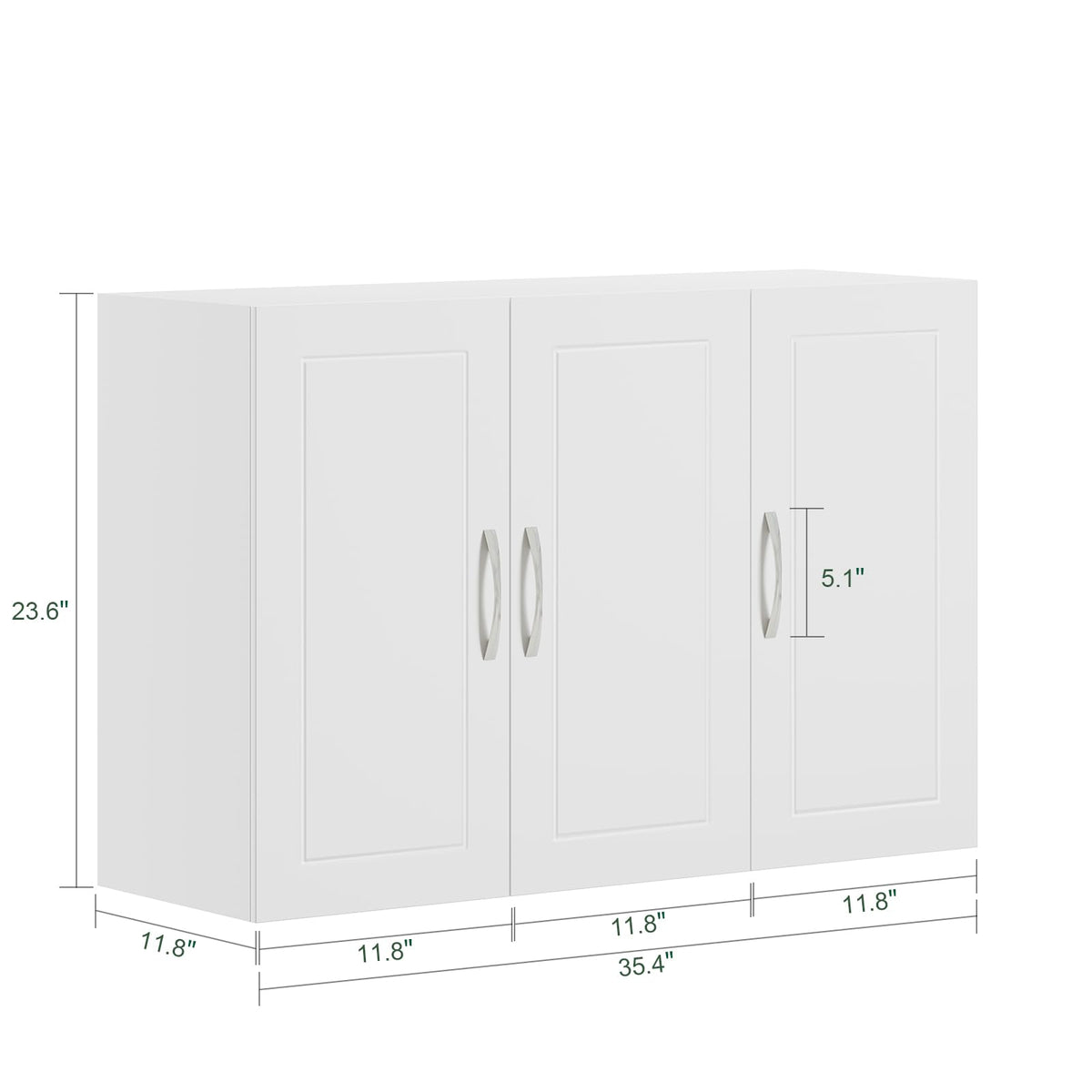White 3-Door Bathroom Wall Cabinet B726385
