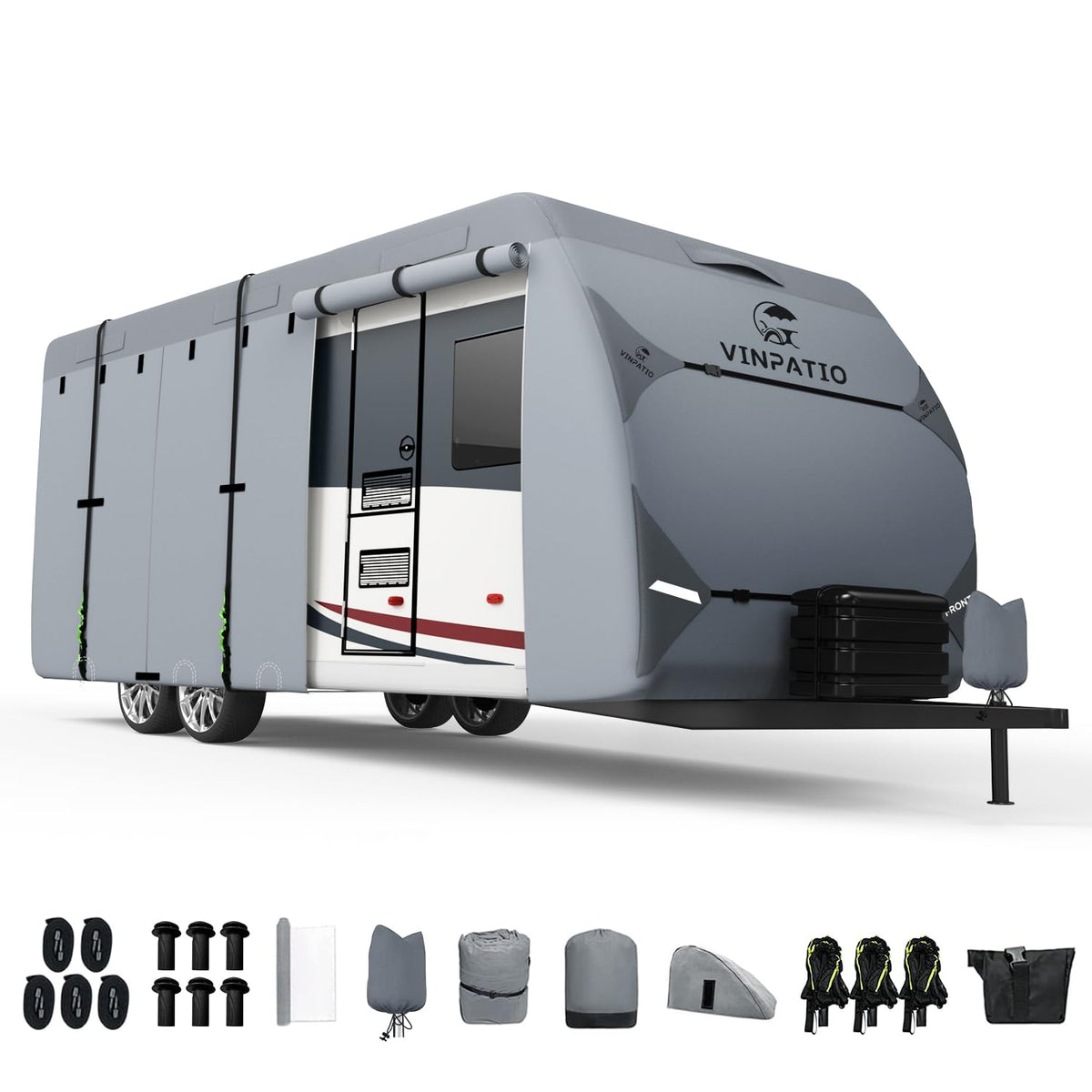 7 Layers Travel Trailer Cover Fits 30'-33' B27021