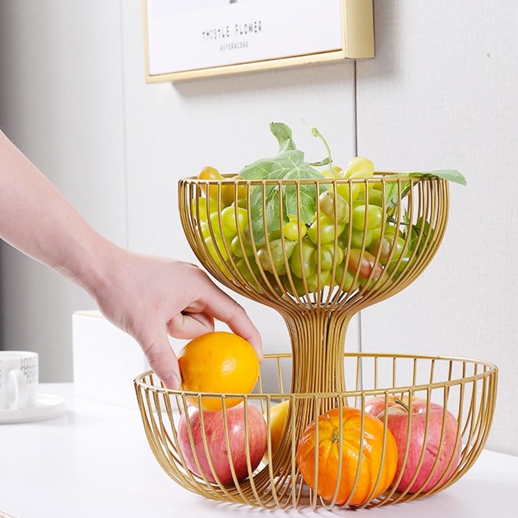 2 Tier Large Capacity Fruit Basket H42398