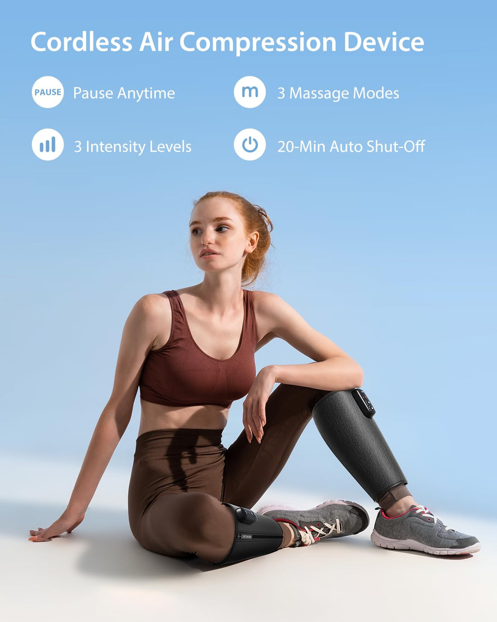 Cordless Calf Massager with 3 Intensities 3 Modes D860582