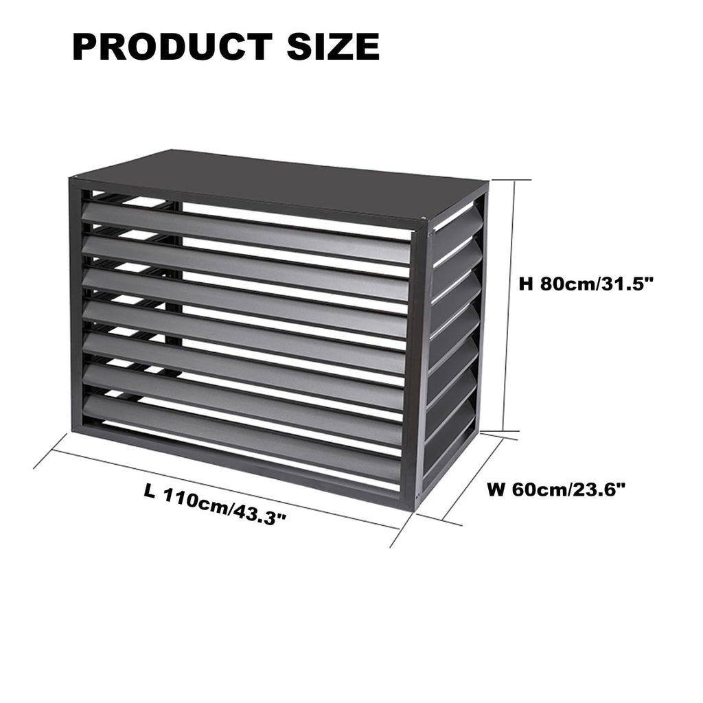Aluminum 4-Panel AC Condenser Fence U35972