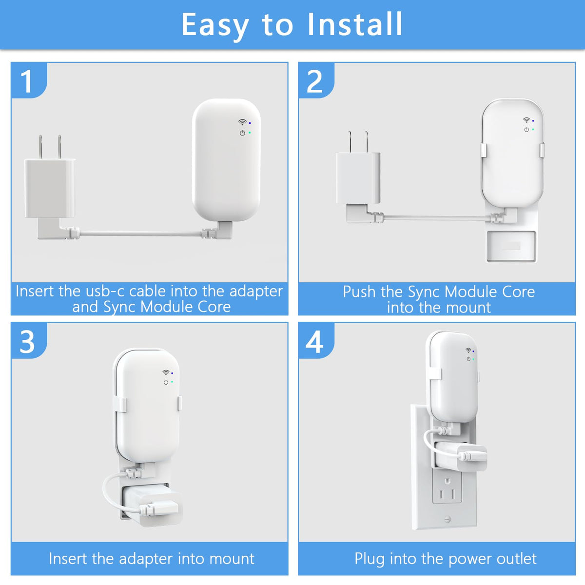 Wall Mount for Blink Sync Module with Cable T5258