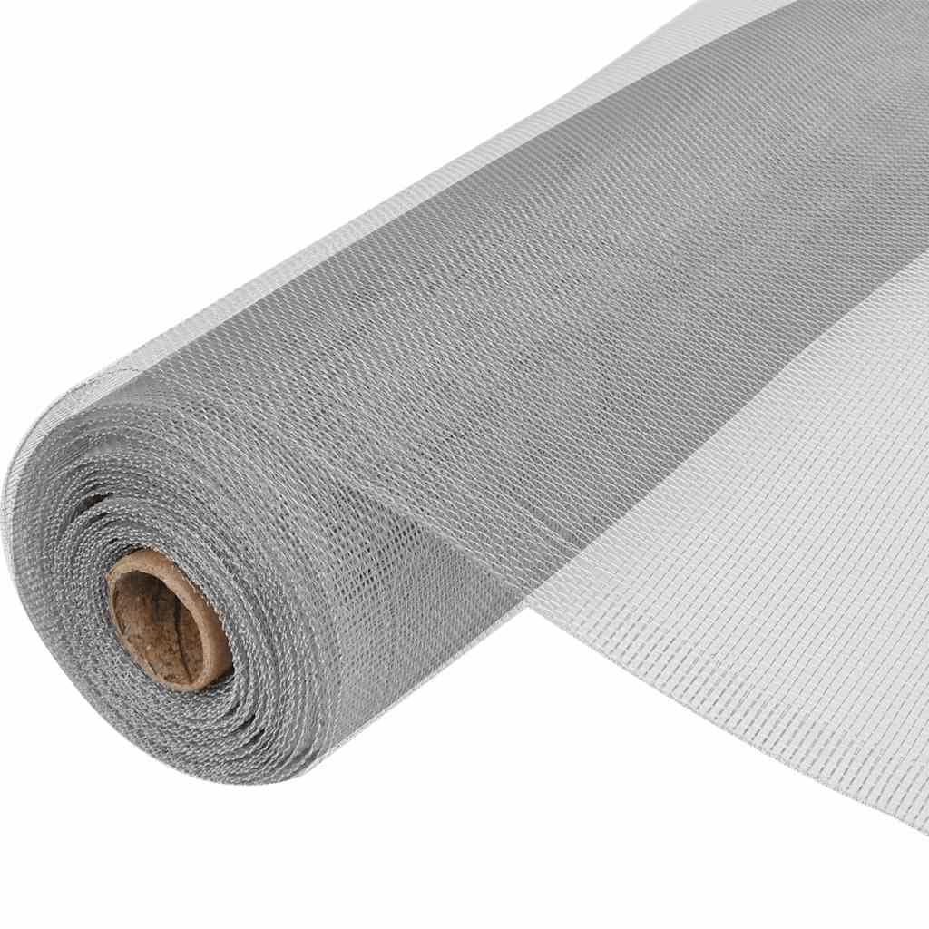Aluminum Mesh Screen 39.4"x196.9" Silver M815667