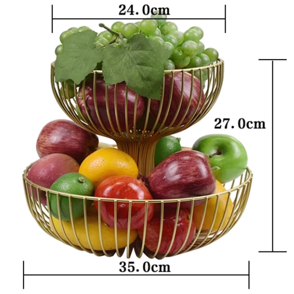 2 Tier Large Capacity Fruit Basket H42398