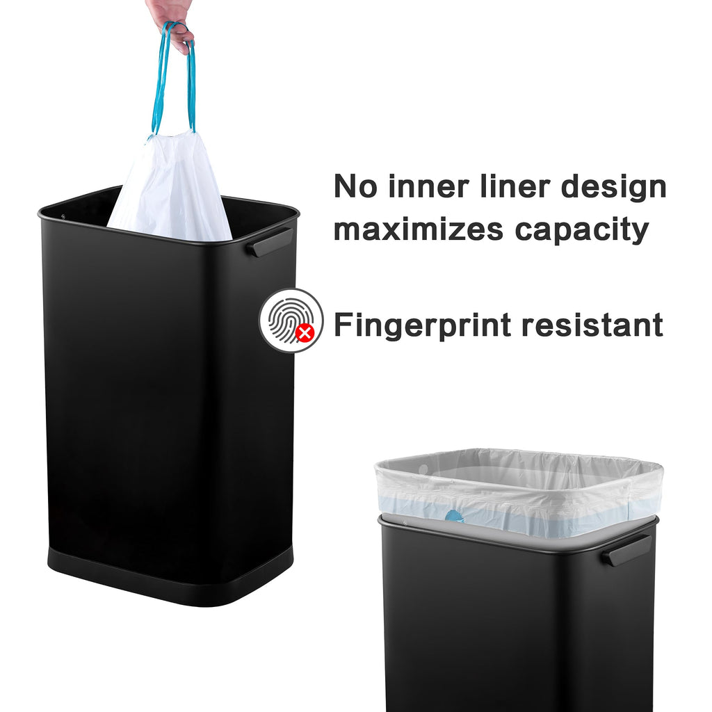 13 Gallon Touchless Stainless Steel Trash Can F883030