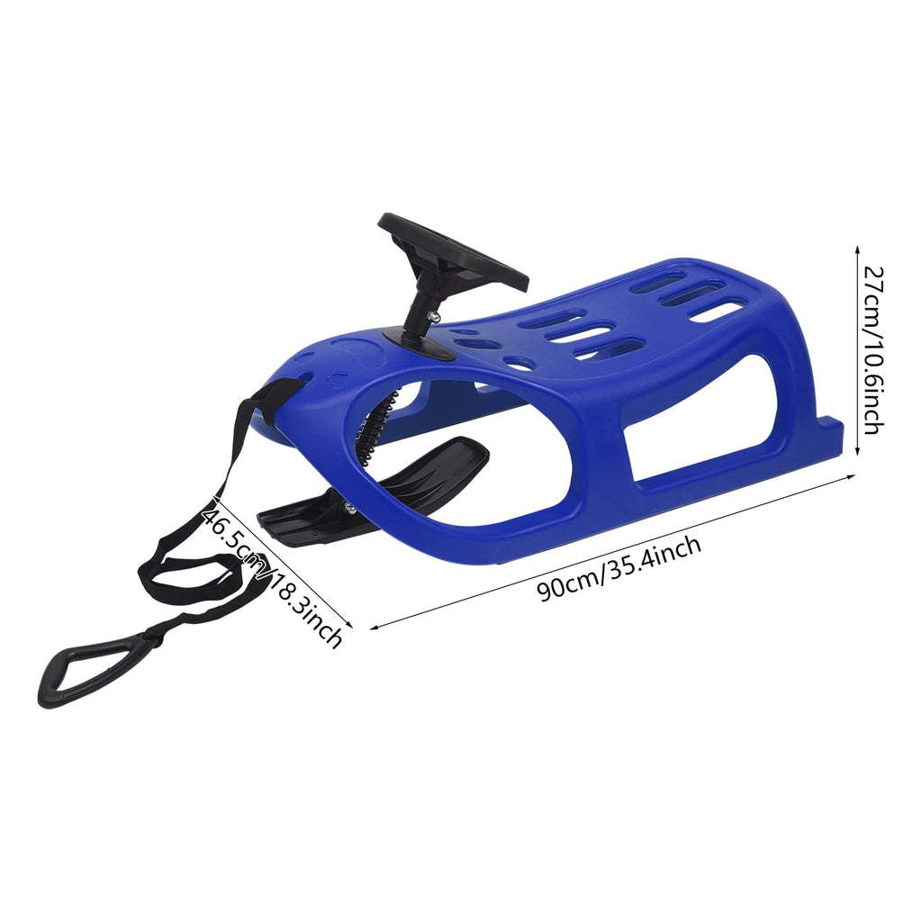 Cold-Resistant Plastic Snow Sled with Pull Rope L627