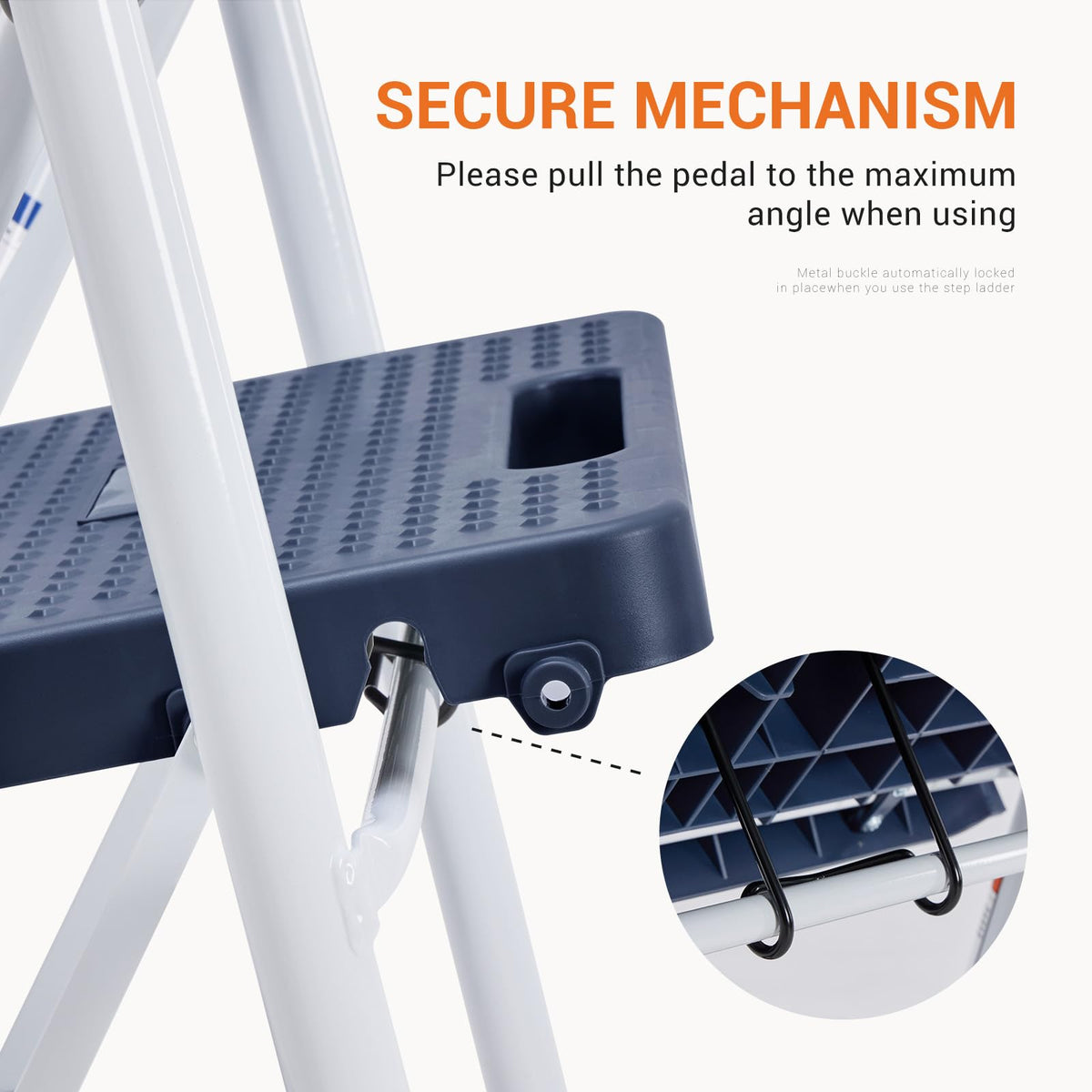 2 Step Ladder 330lbs Heavy-Duty Folding Step Stool Q439442