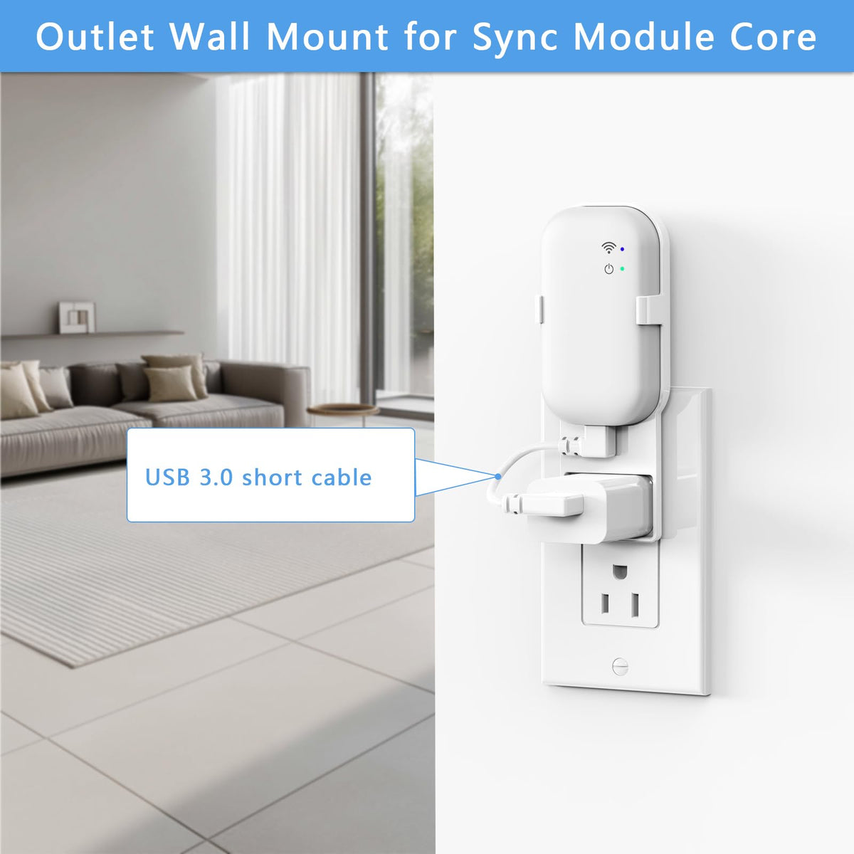 Wall Mount for Blink Sync Module with Cable T5258