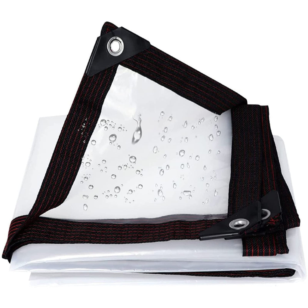 Heavy Duty Waterproof Clear 3x3ft Poly Tarp with Grommets V496888