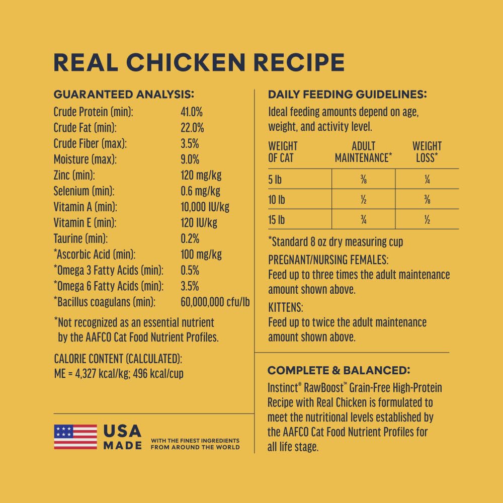 Dry Cat Food with Freeze Dried Chicken 10 lb Bag N85722