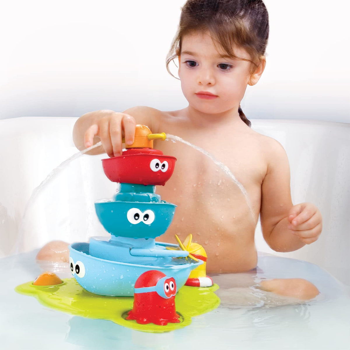 Stackable Baby Bath Toy 7 Moveable Pieces U1565