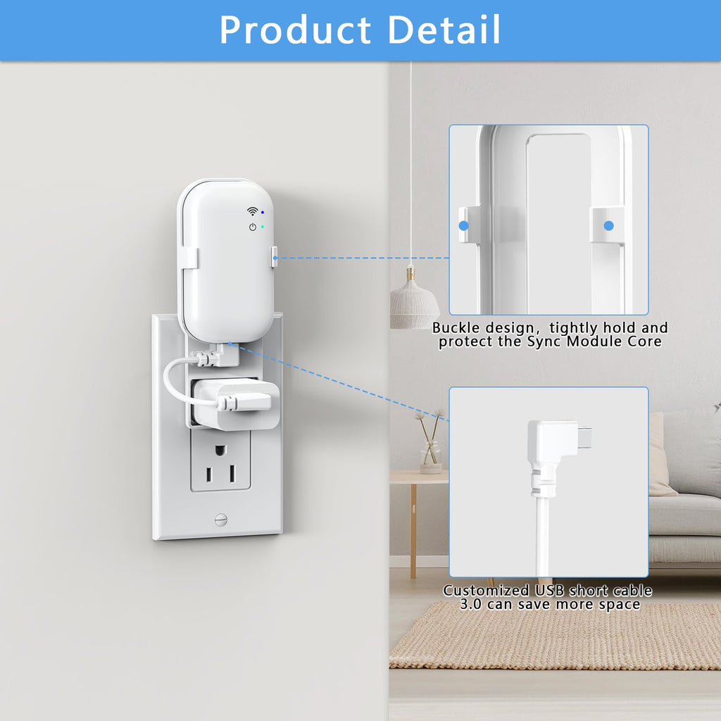 Wall Mount for Blink Sync Module with Cable T5258