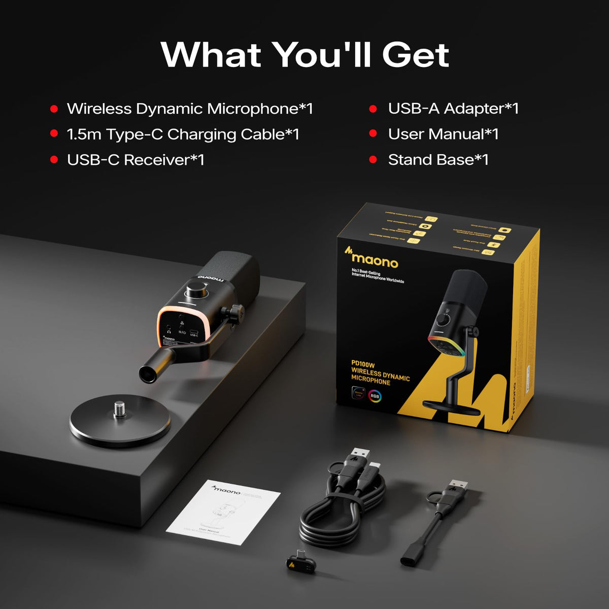 Wireless Dynamic Gaming Microphone Z352