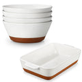 Ceramic Soup Bowl Set of 4 and Baking Dish R98635