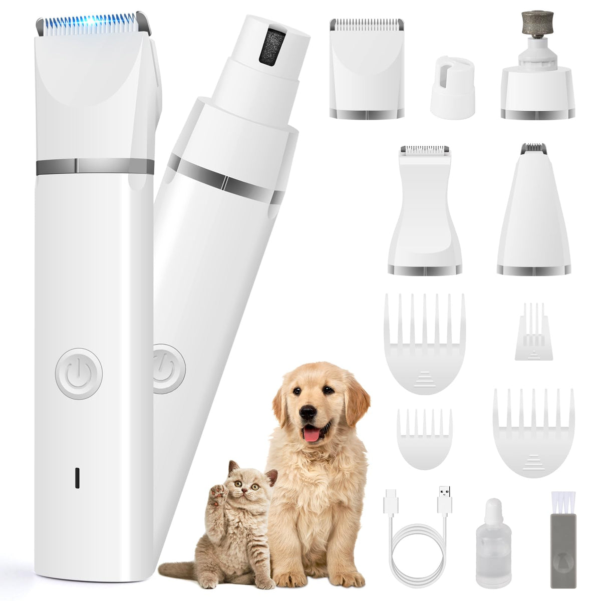 4 in 1 Dog Clippers Grooming Kit with Paw Hair Trimmer N245981