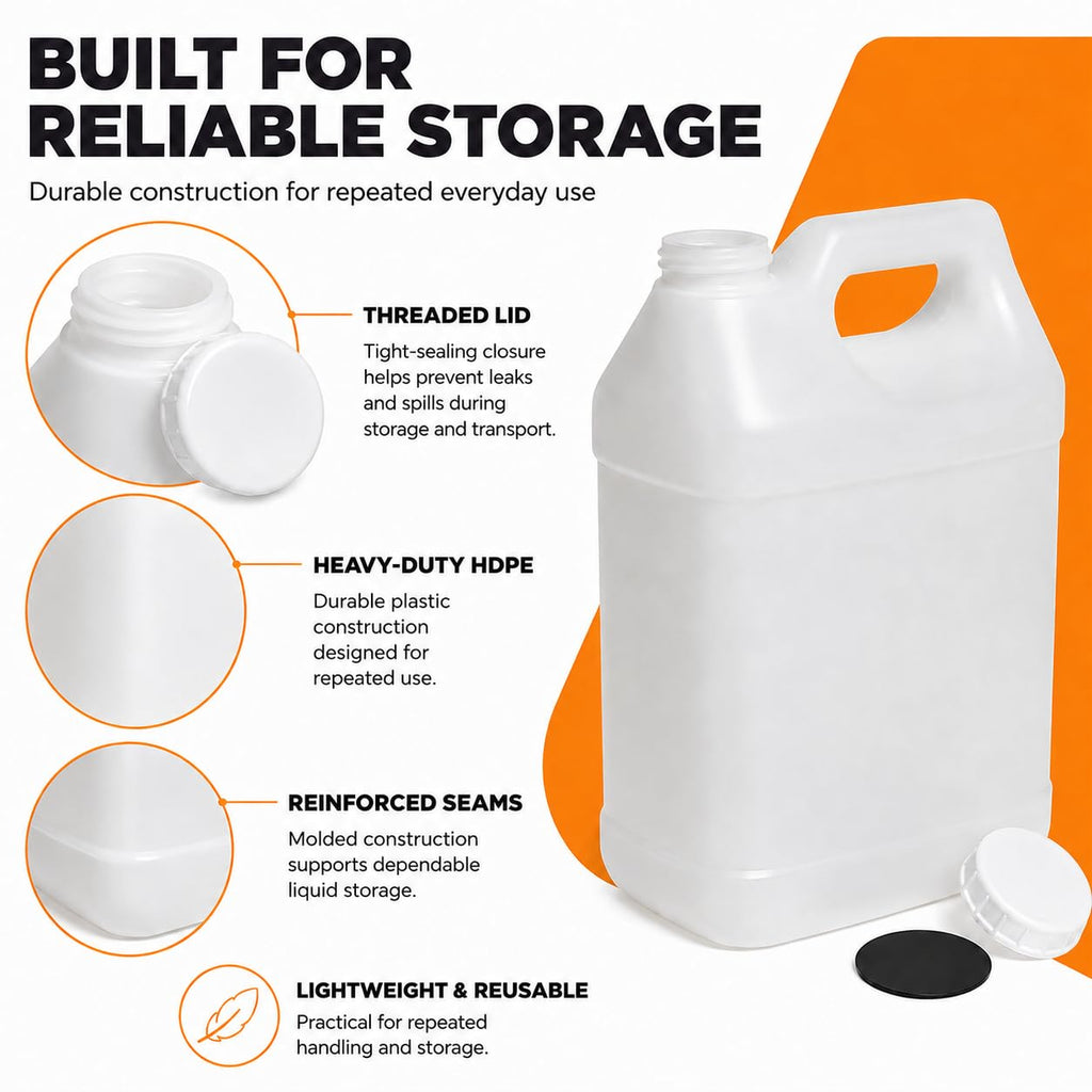 2.5 Gallon Reusable Plastic Water Jug with Lid O73568