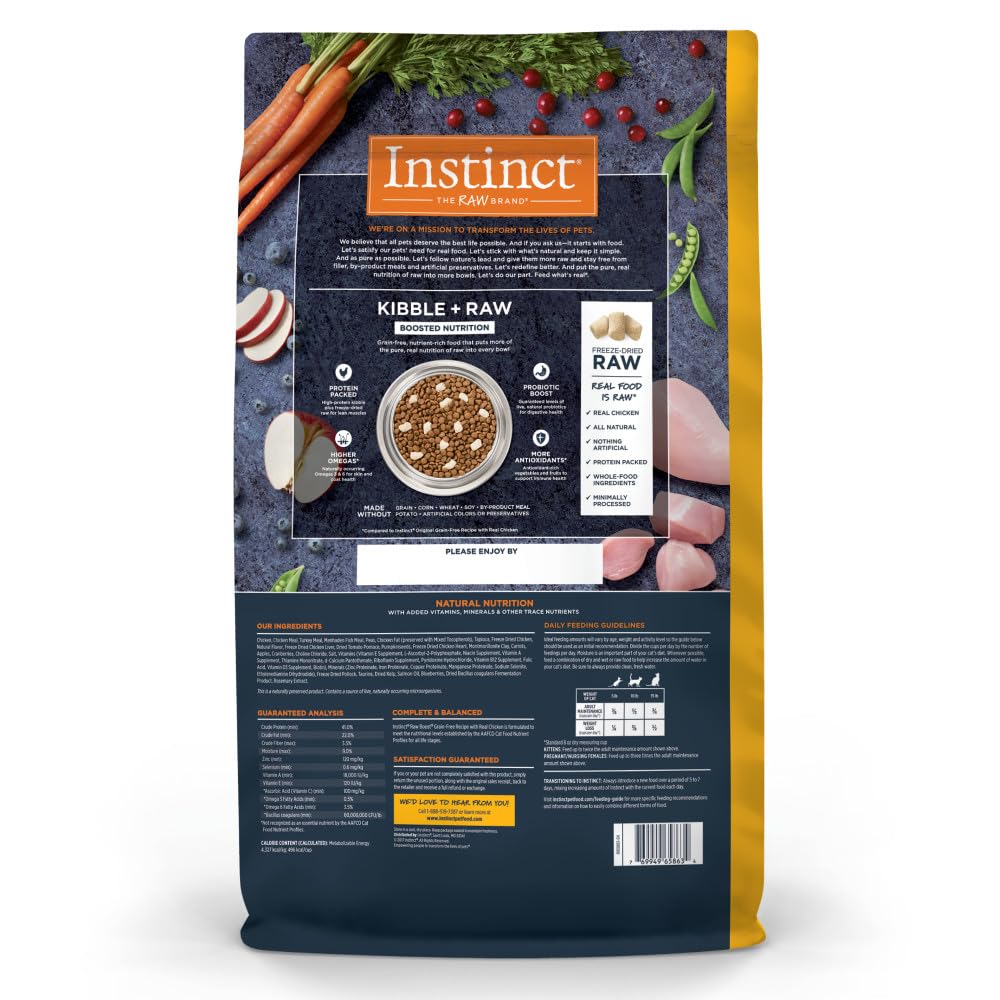 Dry Cat Food with Freeze Dried Chicken 10 lb Bag N85722