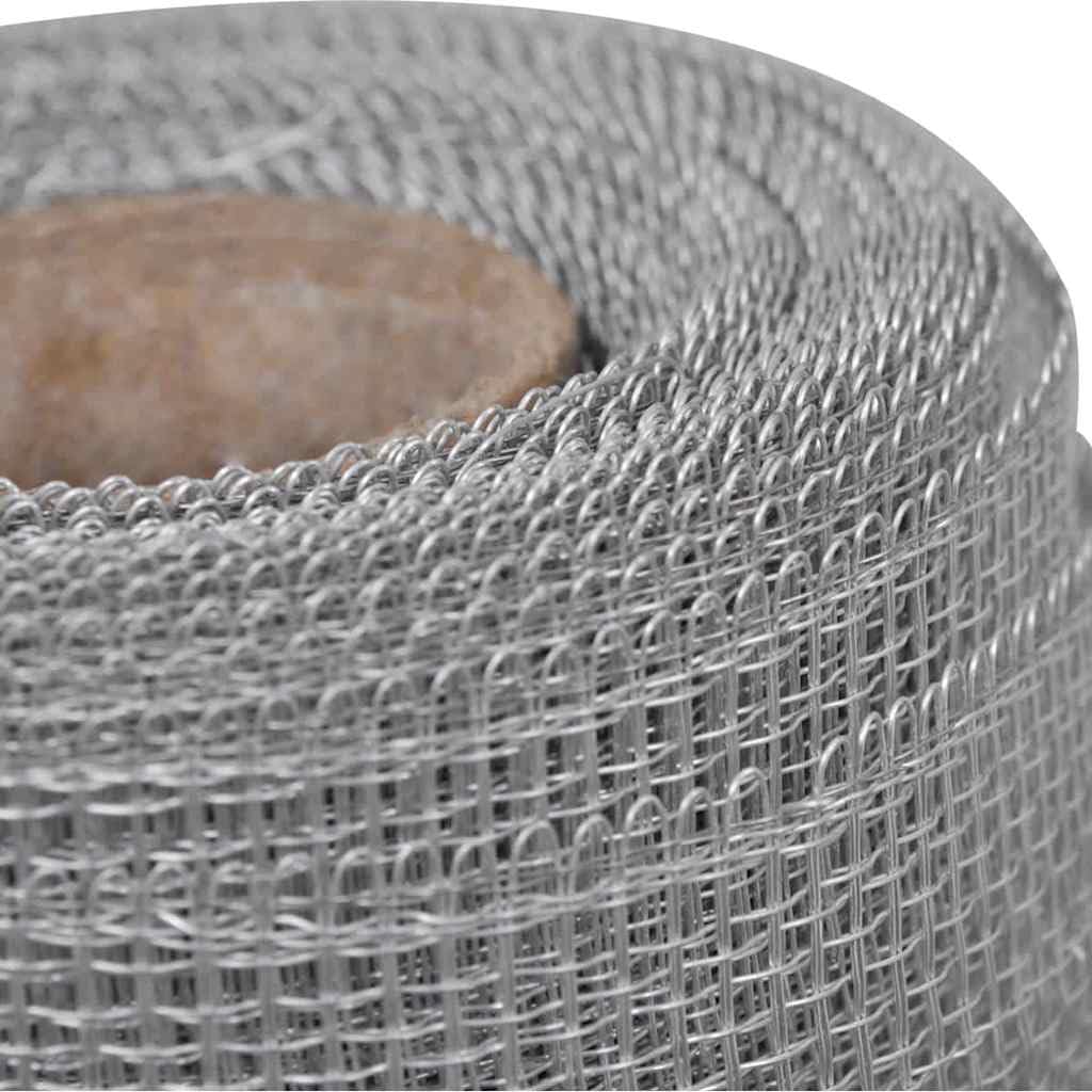 Aluminum Mesh Screen 39.4"x196.9" Silver M815667
