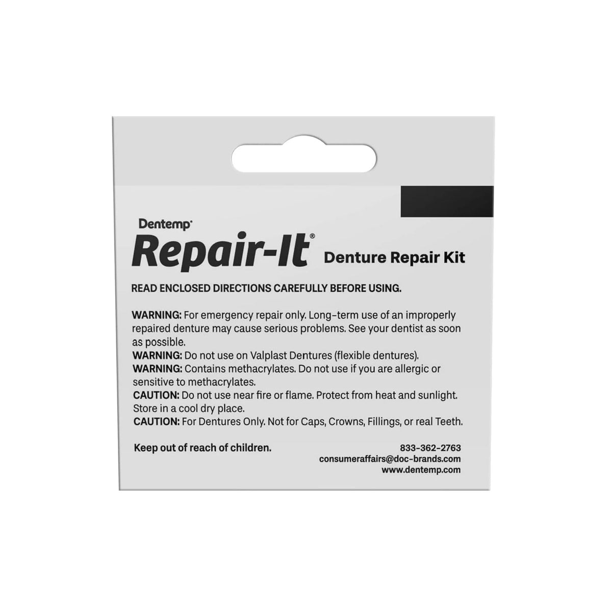 Denture Repair Kit 3 ea Pack of 6 F704849