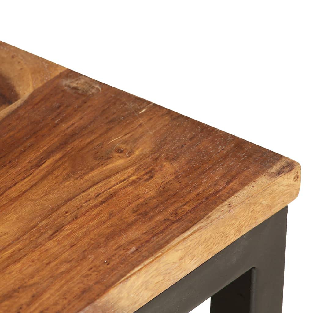 2 pcs Solid Sheesham Wood Nesting Tables Y403345