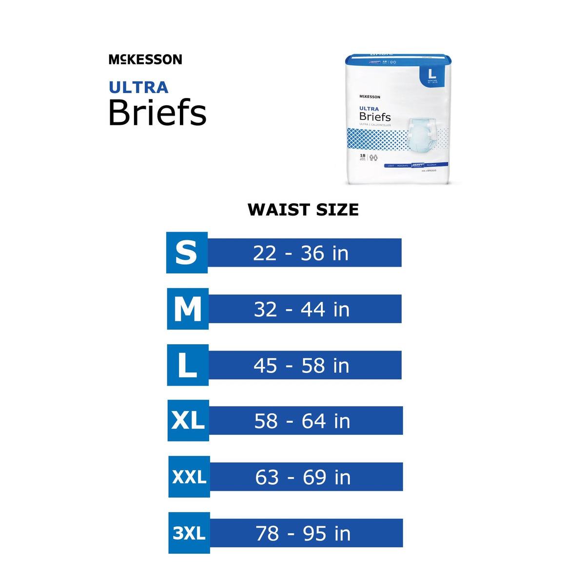 Adult Disposable Ultra Brief Diaper, Medium, Heavy Absorbency, Tab Closure, Case of 96 R158781