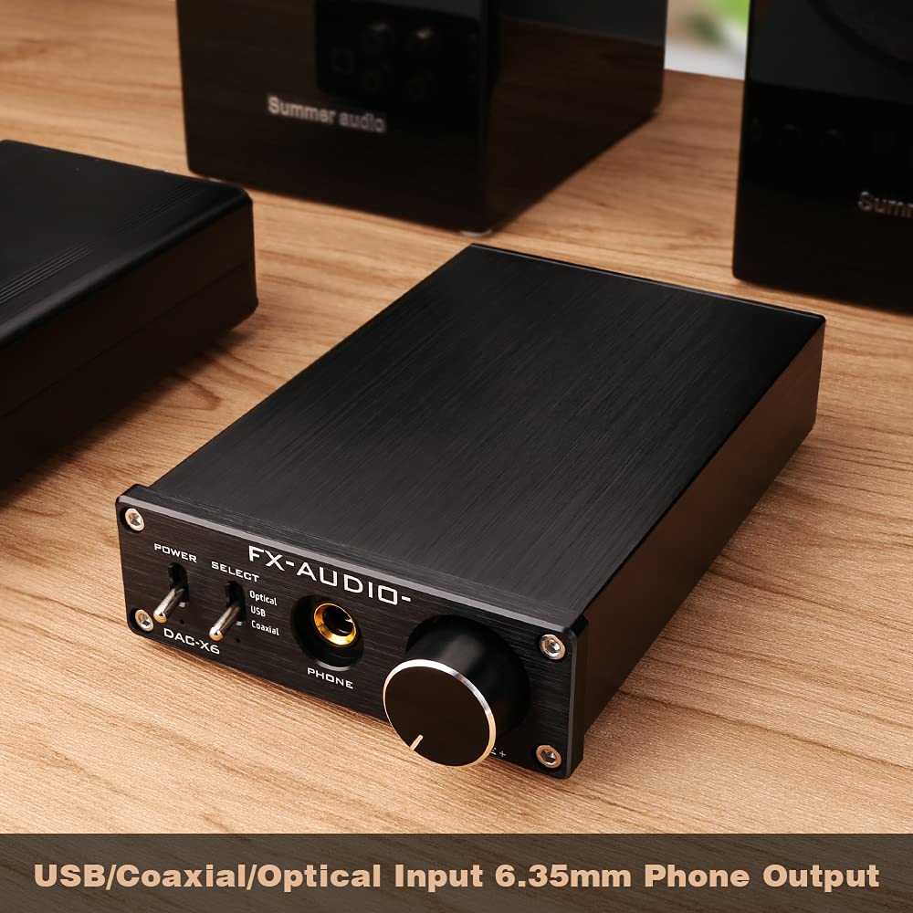 Black 24Bit/96KHz Digital Audio Decoder Headphone Amplifier G810321
