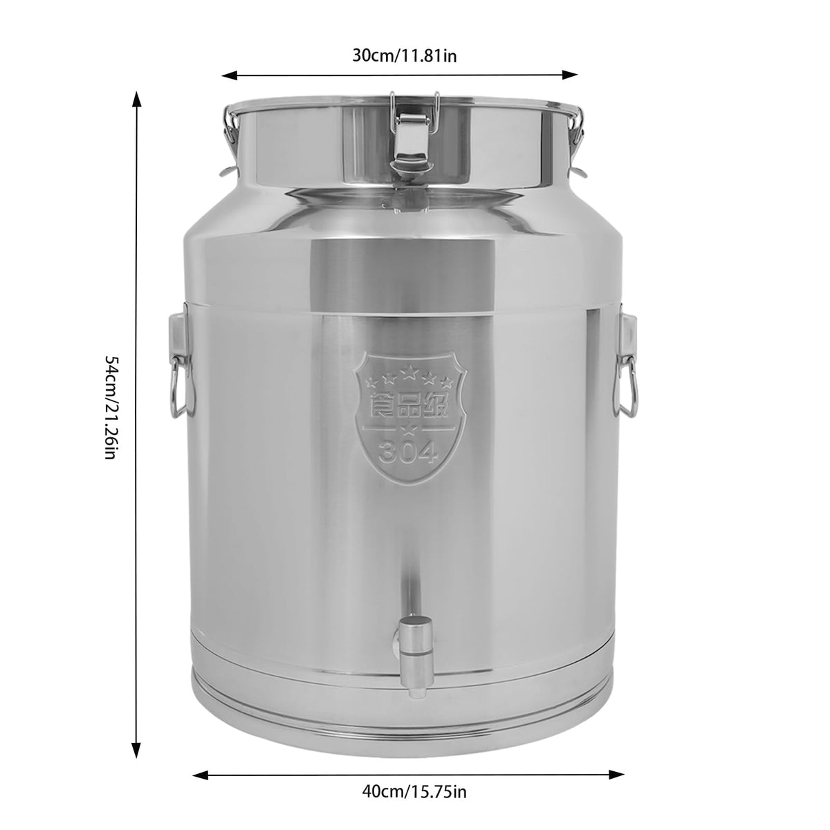 304 Stainless Steel Milk Can with Spigot I716104