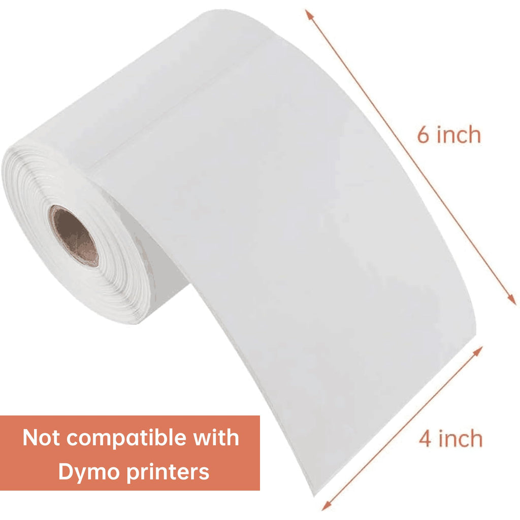 4" x 6" Direct Blank Thermal Shipping Labels 4000 Count 16 Rolls P8166