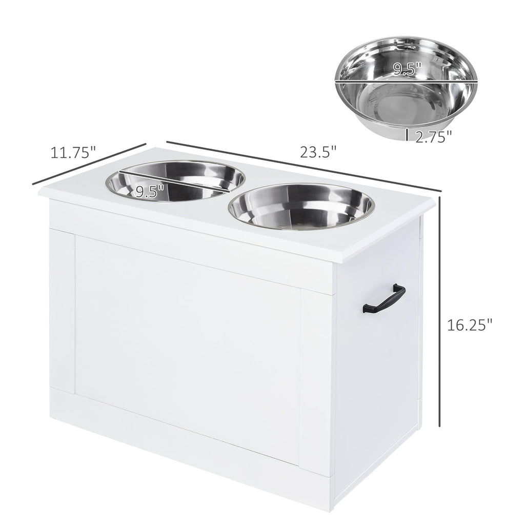 Raised Pet Feeding Storage Station N2840