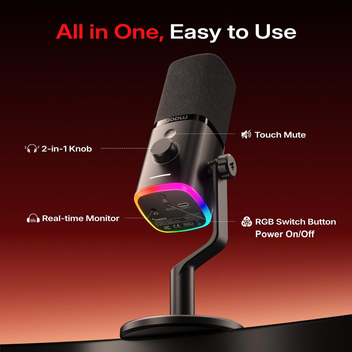 Wireless Dynamic Gaming Microphone Z352