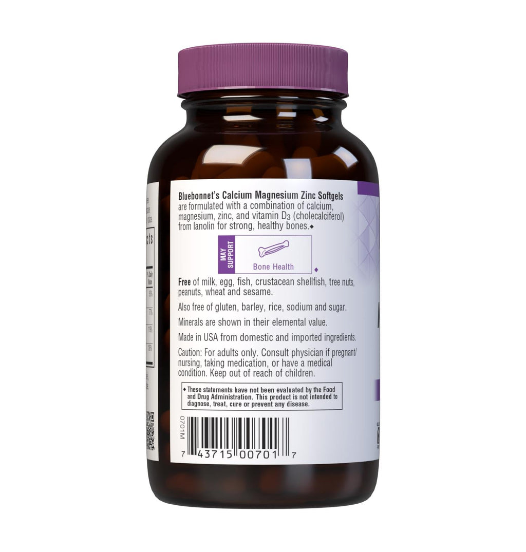 Calcium Magnesium Zinc Vitamin D3 120 Softgels W681378