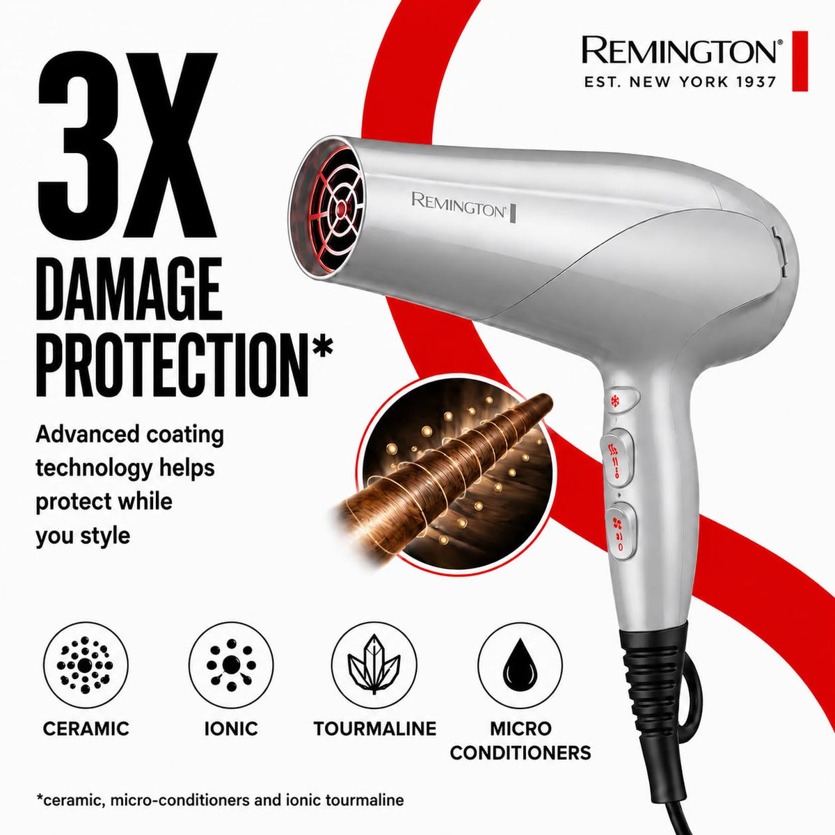 Ceramic Ionic Hair Dryer P8765
