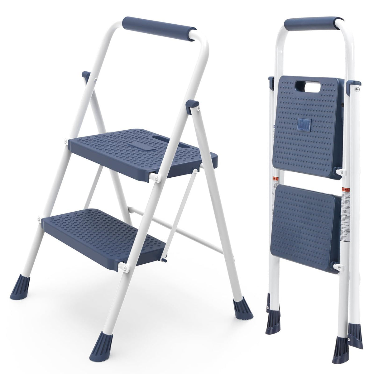 2 Step Ladder 330lbs Heavy-Duty Folding Step Stool Q439442