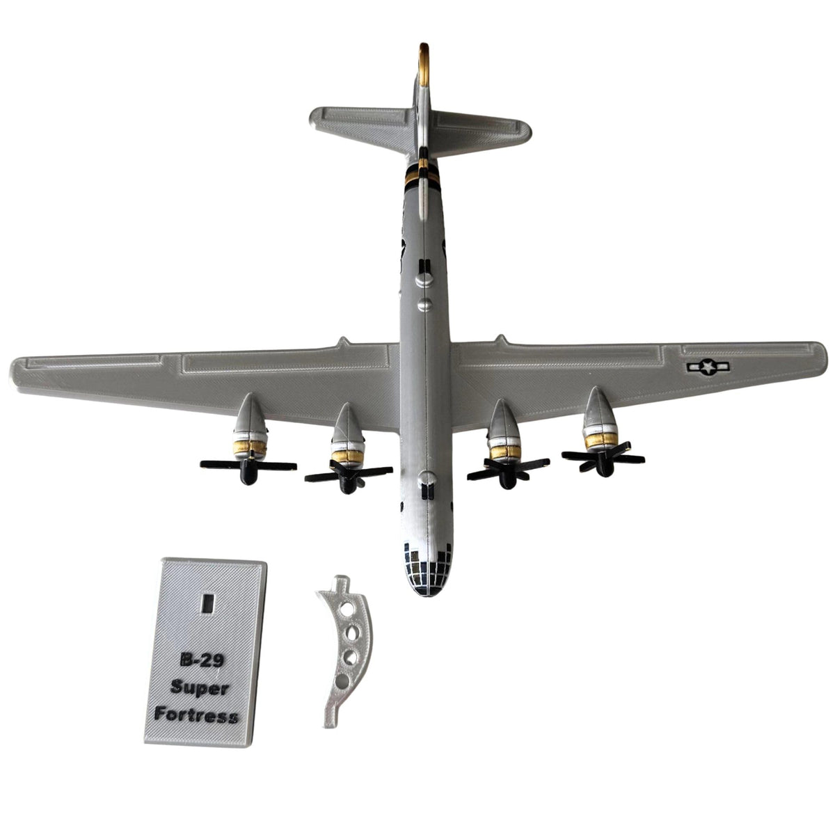 B-29 Super Fortress Model Plane Kit with Stand Q911