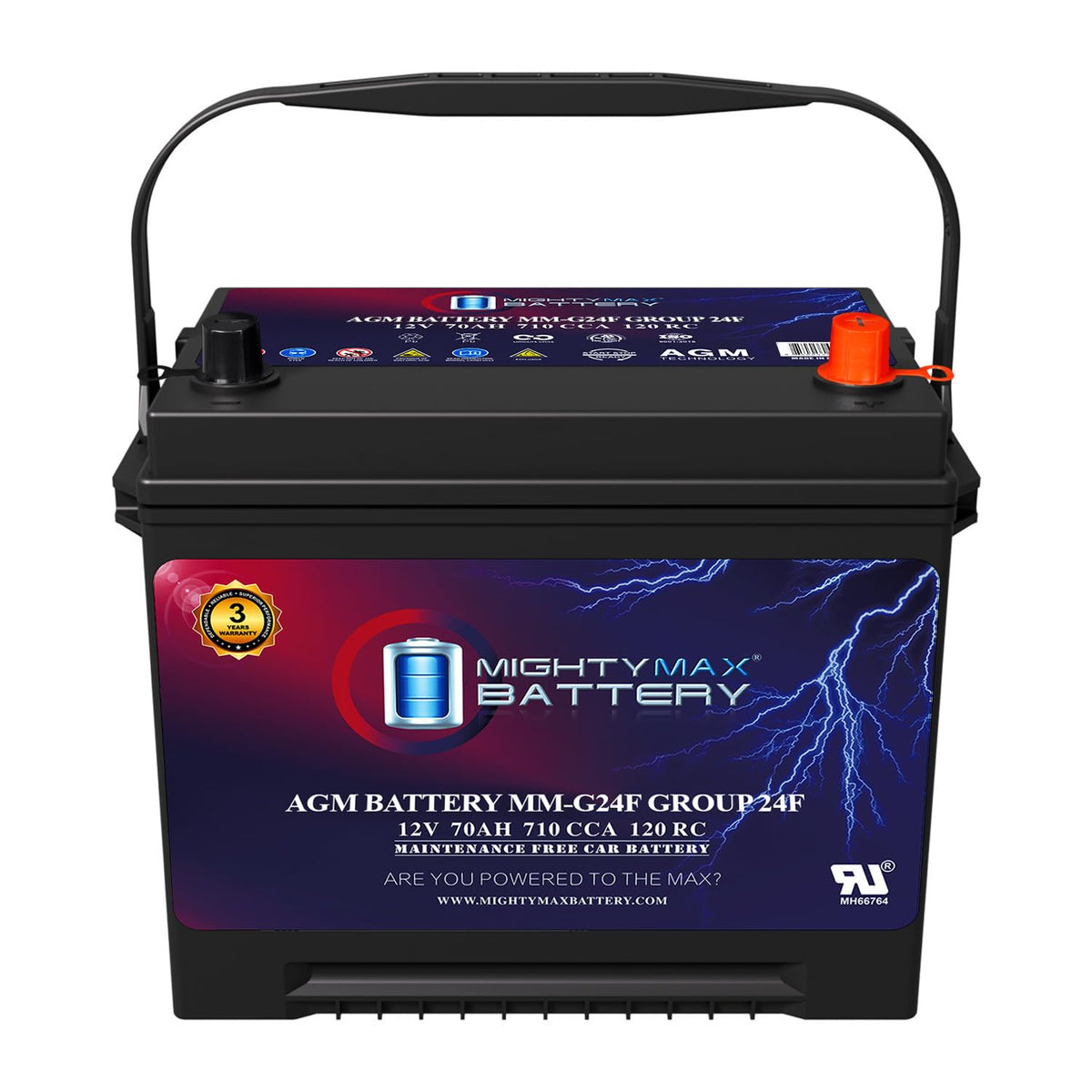 12V 70Ah AGM Replacement Battery S998866