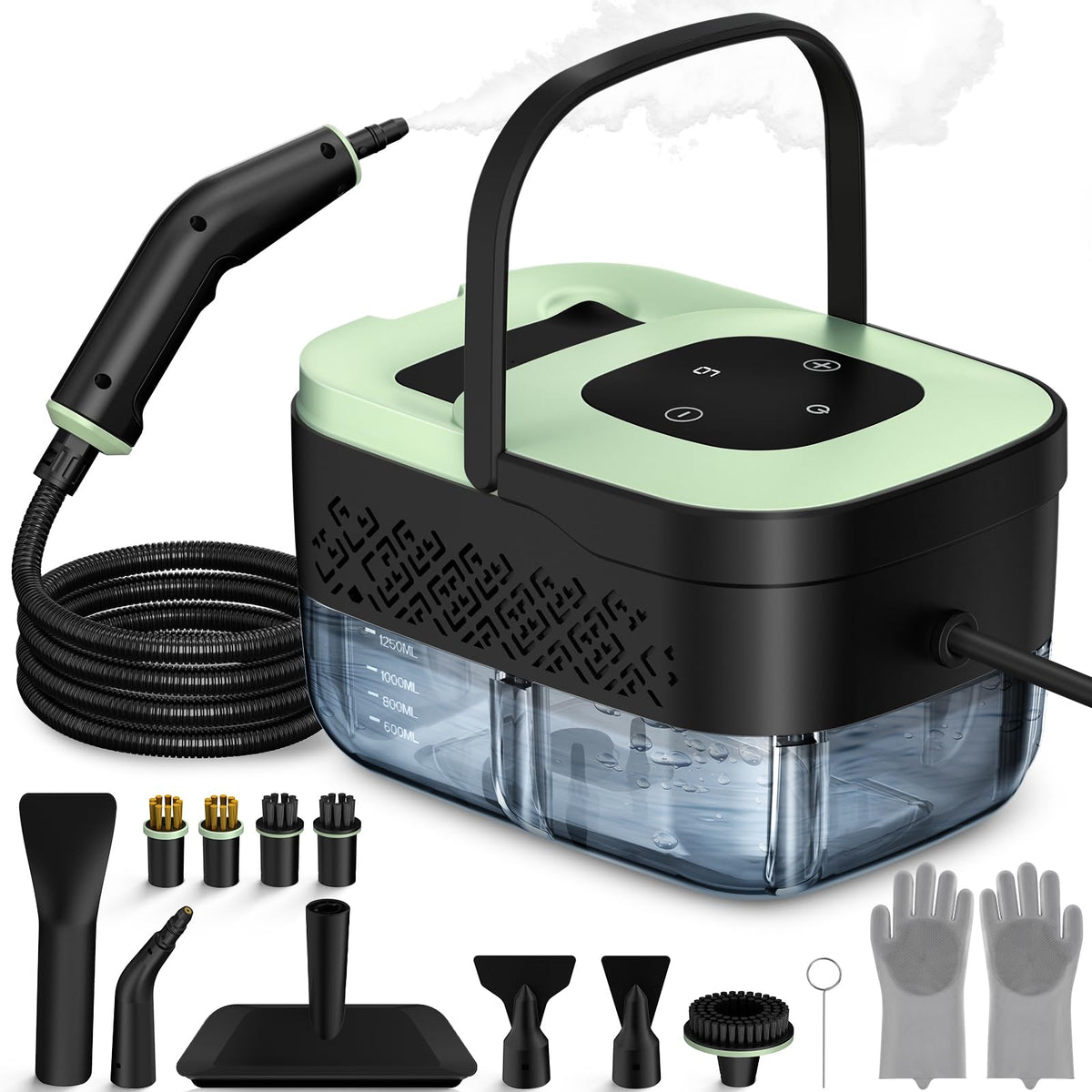 Portable Handheld Steam Cleaner with 16pcs Accessories Q855875