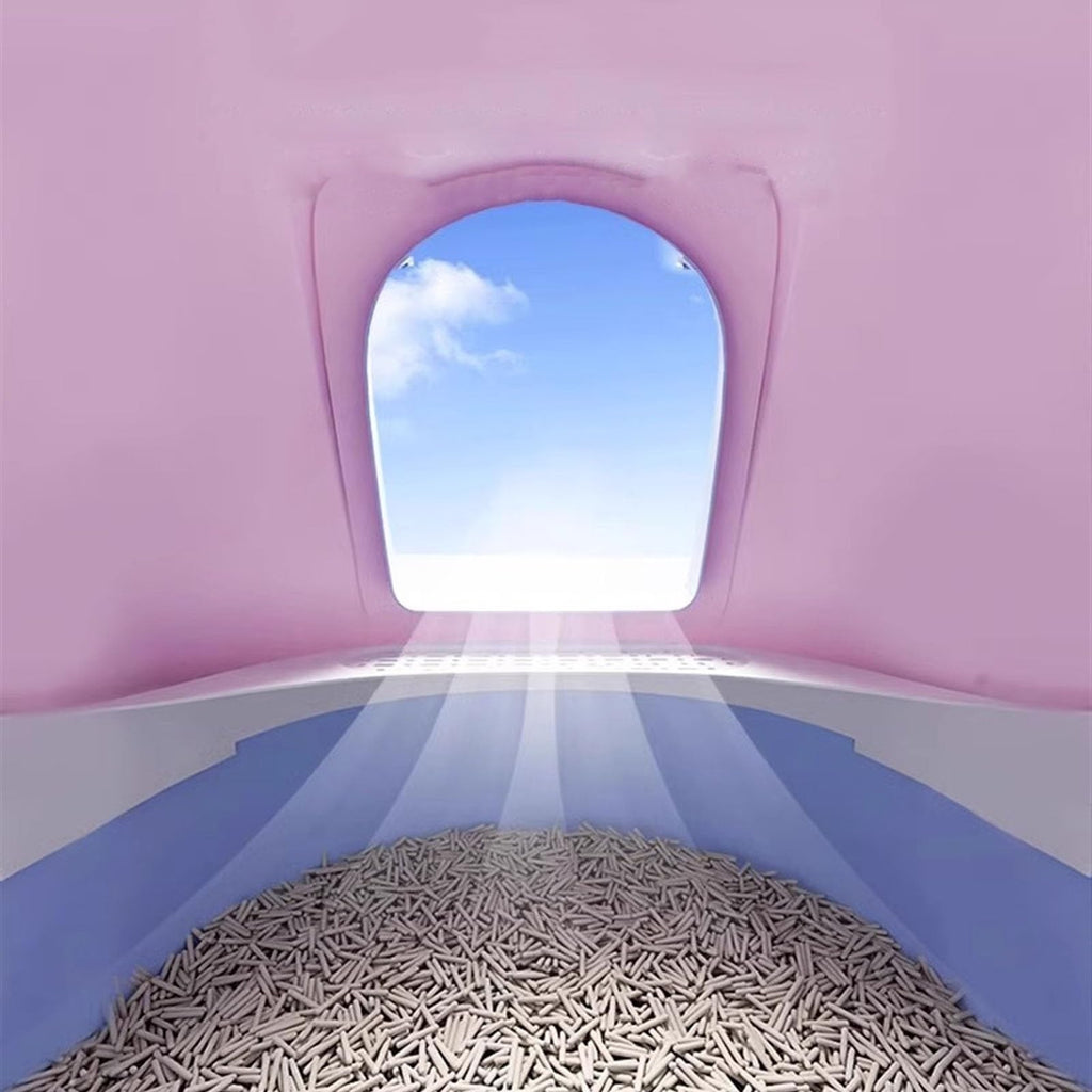 Covered Cat Litter Box with Scoop G373509