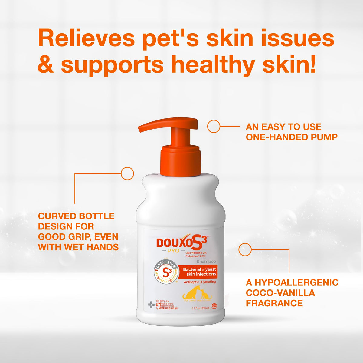 Medicated Dog Shampoo with 3% Chlorhexidine 6.7 fl oz X47749